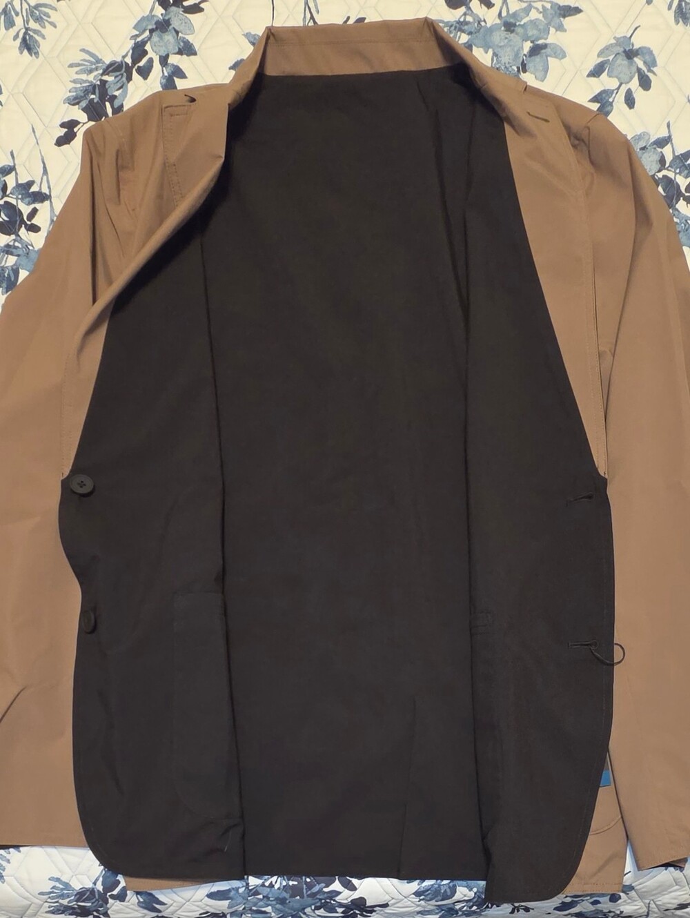 NWT Kenneth Cole Techni-Cole Water Repellent Blazer Tan Men's M Lightweight - Picture 5 of 5